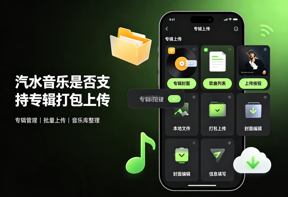 /汽水音乐是否支持专辑打包上传