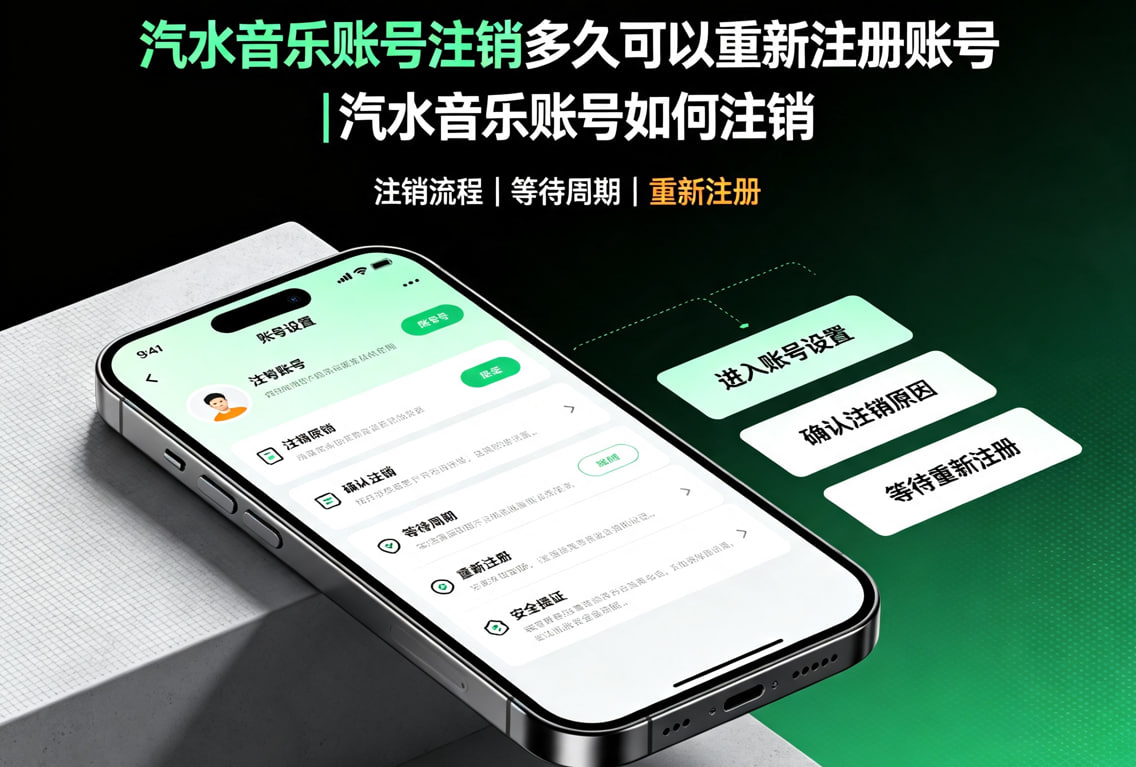 汽水音乐账号注销多久可以重新注册账号|汽水音乐账号如何注销？